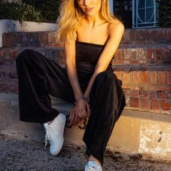 Juicy Couture Velour Shop Smocked Velour Jumpsuit