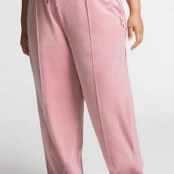 Juicy Couture Plus-Size Wide Leg Velour Sweatpants