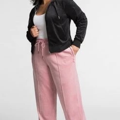 Juicy Couture Plus-Size Wide Leg Velour Sweatpants