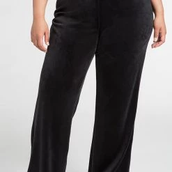 Juicy Couture Plus-Size OG Big Bling Velour Track Pants