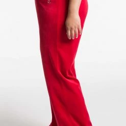 Juicy Couture Plus-Size Small Bling Velour Track Pants