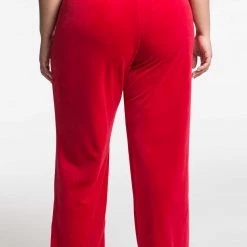 Juicy Couture Plus-Size Small Bling Velour Track Pants