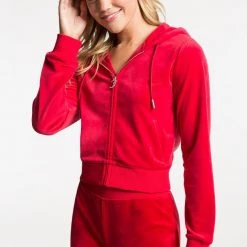 Juicy Couture OG Big Bling Velour Hoodie