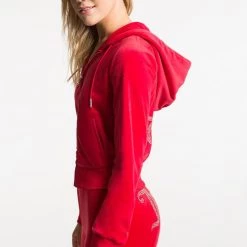 Juicy Couture OG Big Bling Velour Hoodie