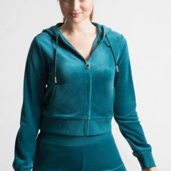 Juicy Couture OG Big Bling Velour Hoodie