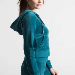 Juicy Couture OG Big Bling Velour Hoodie