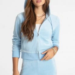 Juicy Couture OG Big Bling Velour Hoodie