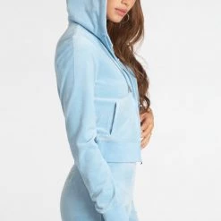Juicy Couture OG Big Bling Velour Hoodie