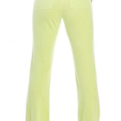 Juicy Couture Low Rise Snap Pocket Velour Track Pants
