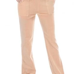 Juicy Couture Low Rise Snap Pocket Velour Track Pants