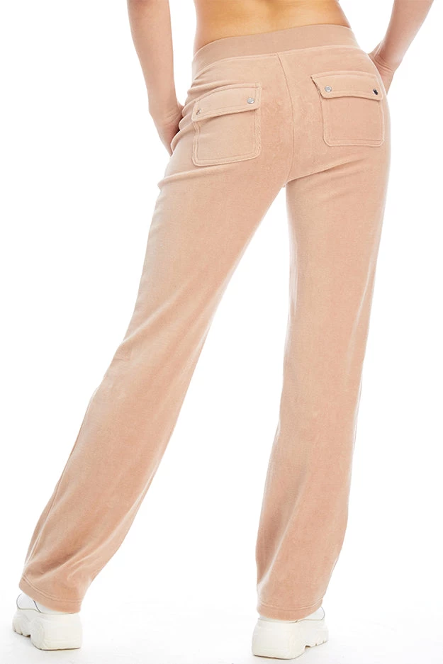 Juicy Couture Low Rise Snap Pocket Velour Track Pants 4 Juicy Couture Low Rise Snap Pocket Velour Track Pants