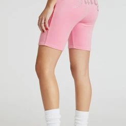 Juicy Couture Big Bling Velour Biker Shorts