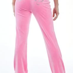Juicy Couture The Bling Shop OG Big Bling Velour Track Pants
