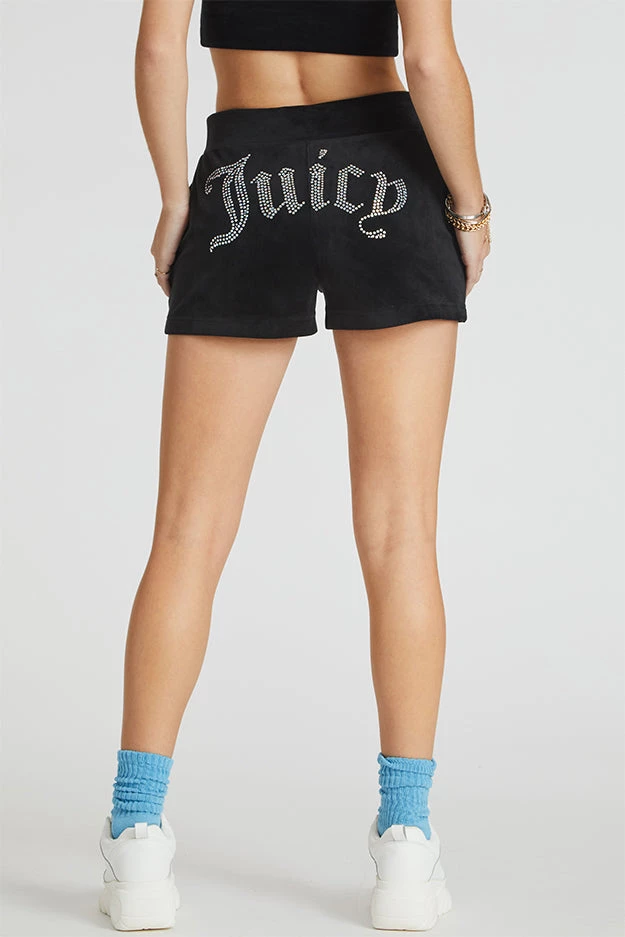 Juicy Couture Big Bling Velour Shorts 3 Juicy Couture Big Bling Velour Shorts
