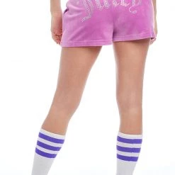 Juicy Couture Big Bling Velour Shorts