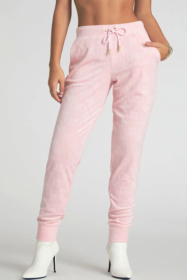 Juicy Couture Velour Shop Embossed Velour Pants 3 Juicy Couture Velour Shop Embossed Velour Pants
