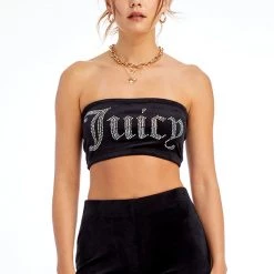 Juicy Couture Big Bling Velour Bando Apparel