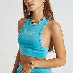 Juicy Couture Remixed Bling Velour Racerback Tank