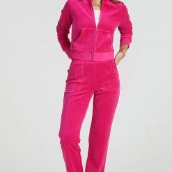 Juicy Couture Mockneck Velour Track Jacket