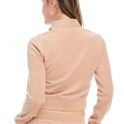 Juicy Couture Mockneck Velour Track Jacket