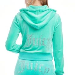 Juicy Couture The Bling Shop OG Big Bling Velour Hoodie