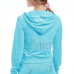 Juicy Couture OG Big Bling Velour Hoodie The Bling Shop