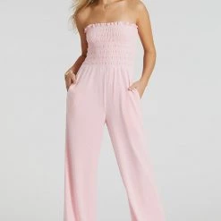 Juicy Couture Smocked Velour Jumpsuit Velour Shop