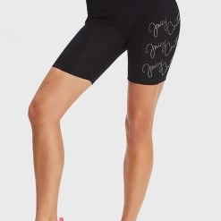 Juicy Couture Script Bling Rib Biker Shorts