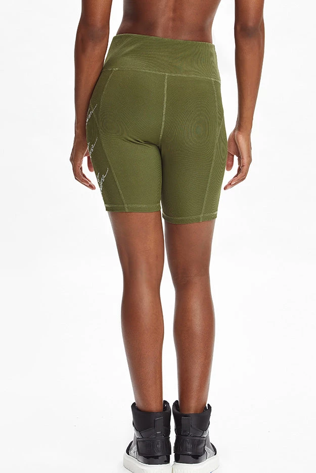 Juicy Couture Script Bling Rib Biker Shorts New 6 Juicy Couture Script Bling Rib Biker Shorts New