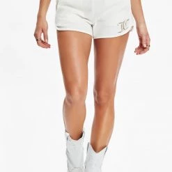 Juicy Couture New Monogram Velour Retro Shorts