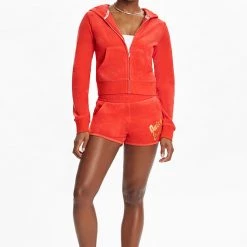 Juicy Couture Terry Logo Retro Shorts
