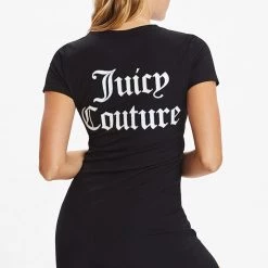 Juicy Couture New Split Hem Logo Tee Dress