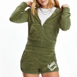 Juicy Couture Terry Logo Hoodie New