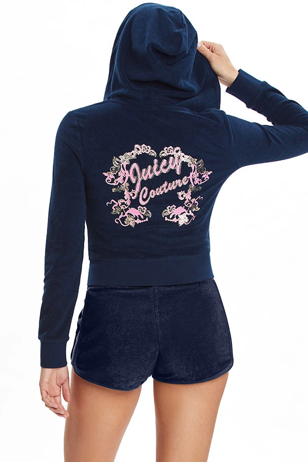 Juicy Couture Terry Logo Hoodie 4 Juicy Couture Terry Logo Hoodie