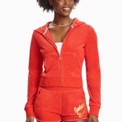 Juicy Couture Terry Logo Hoodie New 10 Juicy Couture Terry Logo Hoodie New