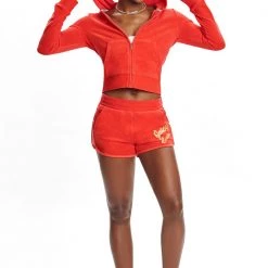 Juicy Couture Terry Logo Hoodie New 12 Juicy Couture Terry Logo Hoodie New