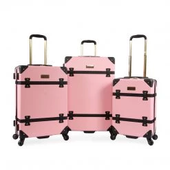 Juicy Couture Vacation Shop 3-Piece Hardside Spinner Luggage Set