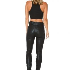 Juicy Couture Melrose Faux Snakeskin Coated Skinny Jeans