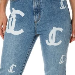 Juicy Couture Venice Monogram Print Jeans