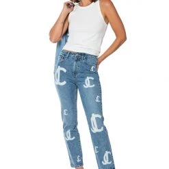 Juicy Couture Venice Monogram Print Jeans