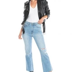 Juicy Couture The Denim Shop Malibu Flare Crop Distressed Jeans