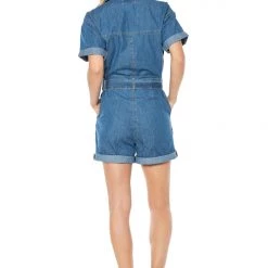 Juicy Couture New Romper With Roll Sleeves
