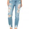 Juicy Couture Venice Destroyed Hem Straight Leg Jeans New