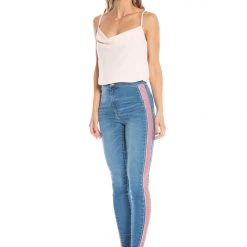 Juicy Couture Melrose Velvet Tape Skinny Jeans