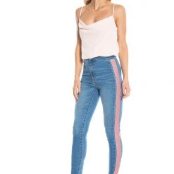 Juicy Couture Melrose Velvet Tape Skinny Jeans