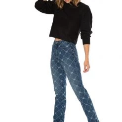 Juicy Couture Venice Crown Print Jeans