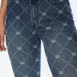 Juicy Couture Venice Crown Print Jeans