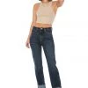Juicy Couture Venice High Cuffed Straight Leg Jeans