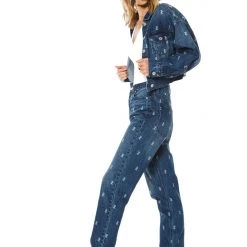 Juicy Couture Belvedere Relaxed-Fit Monogram Jeans The Denim Shop