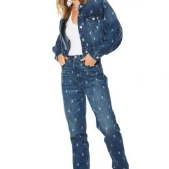 Juicy Couture Belvedere Relaxed-Fit Monogram Jeans The Denim Shop 9 Juicy Couture Belvedere Relaxed-Fit Monogram Jeans The Denim Shop